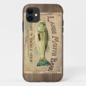 レイクデコールのラージマウスバスベイトnタックル Case-Mate iPhoneケース (裏面)