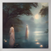 レイクデジタルアートの女性 ポスター (正面)