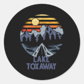 レイクトキサウェイノースカロライナ青い尾根の山C ラウンドシール (正面)