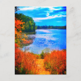 レイクトレイル明るい葉書 ポストカード
