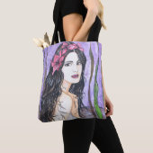 レイクトートバッグの女性 トートバッグ (クローズアップ)