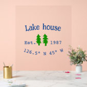 レイクハウスエッツ。年のカスタム座標追加n アクリルサイン (ウェディング)