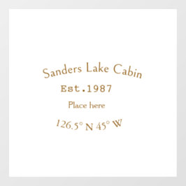 レイクハウスエッツ。年のカスタム座標追加n ウィンドウサイン