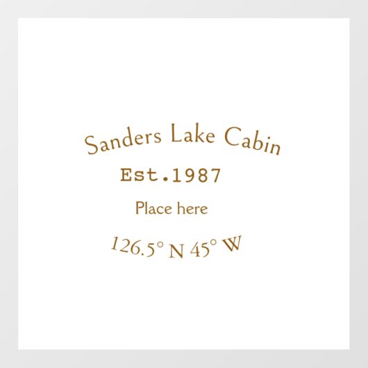 レイクハウスエッツ。年のカスタム座標追加n ウィンドウサイン (シート)