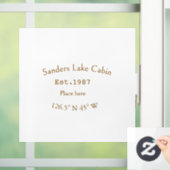 レイクハウスエッツ。年のカスタム座標追加n ウィンドウサイン (ホーム)