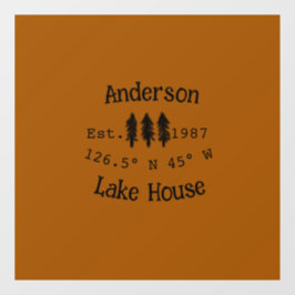 レイクハウスエッツ。年のカスタム座標追加n ウィンドウサイン