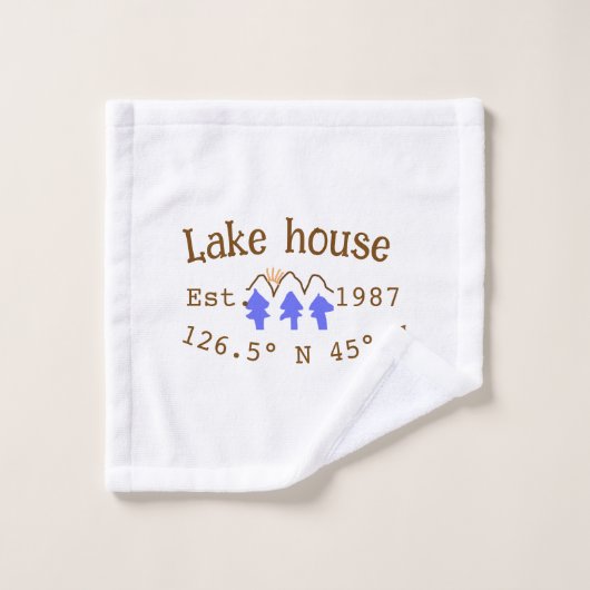 レイクハウスエッツ。年のカスタム座標追加n ウォッシュタオル (ウォッシュタオル)