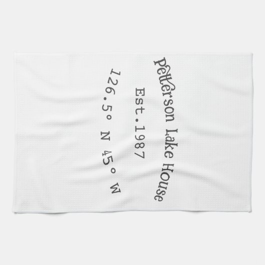 レイクハウスエッツ。年のカスタム座標追加n キッチンタオル (横)
