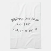 レイクハウスエッツ。年のカスタム座標追加n キッチンタオル (縦)