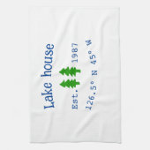 レイクハウスエッツ。年のカスタム座標追加n キッチンタオル (縦)