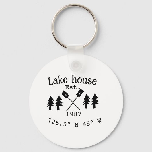 レイクハウスエッツ。年のカスタム座標追加n キーホルダー (正面)