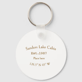 レイクハウスエッツ。年のカスタム座標追加n キーホルダー