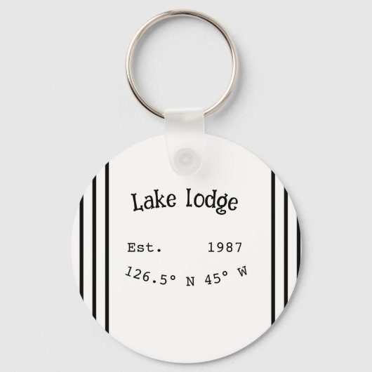 レイクハウスエッツ。年のカスタム座標追加n キーホルダー (正面)