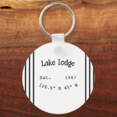レイクハウスエッツ。年のカスタム座標追加n キーホルダー (正面)