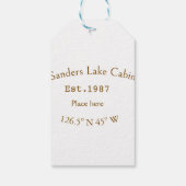 レイクハウスエッツ。年のカスタム座標追加n ギフトタグ (裏面)