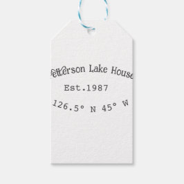 レイクハウスエッツ。年のカスタム座標追加n ギフトタグ