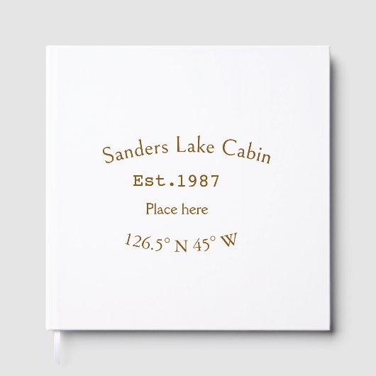 レイクハウスエッツ。年のカスタム座標追加n ゲストブック (正面)