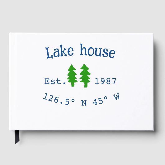 レイクハウスエッツ。年のカスタム座標追加n ゲストブック (正面)