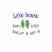 レイクハウスエッツ。年のカスタム座標追加n シール (正面)