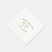 レイクハウスエッツ。年のカスタム座標追加n スタンダードカクテルナプキン (角)