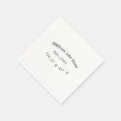 レイクハウスエッツ。年のカスタム座標追加n スタンダードカクテルナプキン (角)