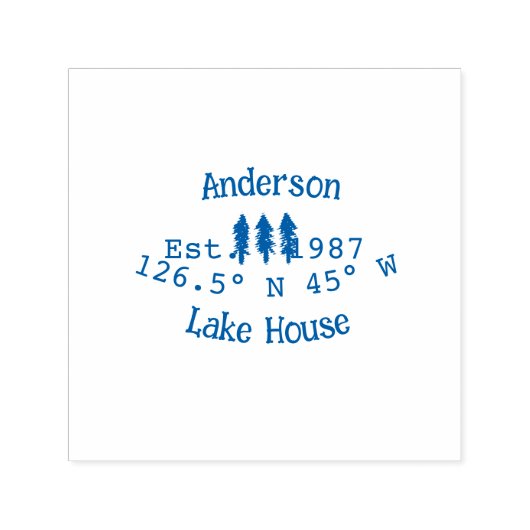 レイクハウスエッツ。年のカスタム座標追加n セルフインキングスタンプ (デザイン)