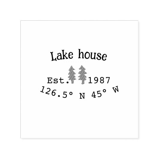 レイクハウスエッツ。年のカスタム座標追加n セルフインキングスタンプ (デザイン)