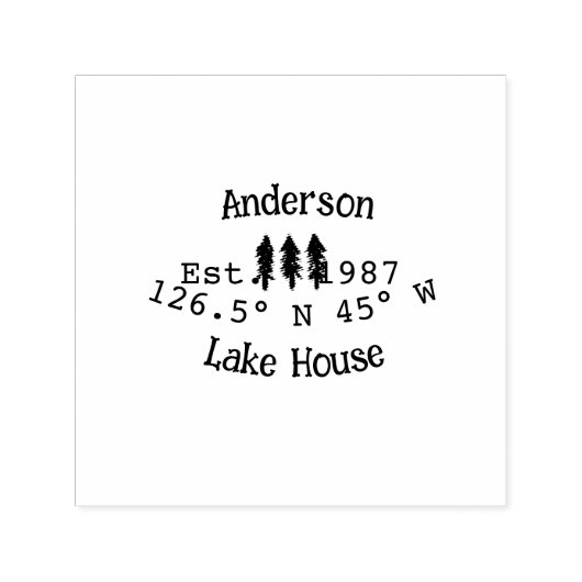 レイクハウスエッツ。年のカスタム座標追加n セルフインキングスタンプ (デザイン)