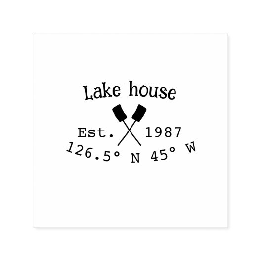 レイクハウスエッツ。年のカスタム座標追加n セルフインキングスタンプ (デザイン)