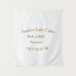 レイクハウスエッツ。年のカスタム座標追加n タペストリー