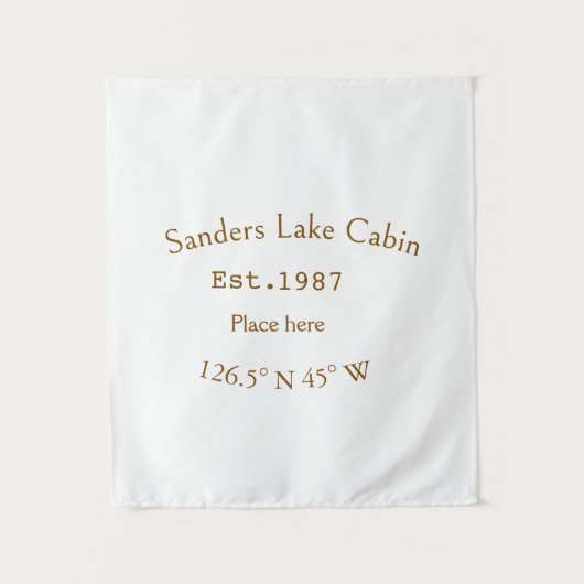 レイクハウスエッツ。年のカスタム座標追加n タペストリー (正面)