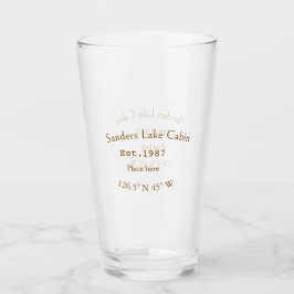 レイクハウスエッツ。年のカスタム座標追加n タンブラーグラス