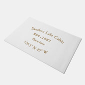 レイクハウスエッツ。年のカスタム座標追加n ドアマット (アングル)