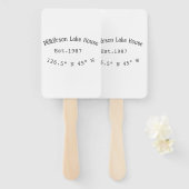 レイクハウスエッツ。年のカスタム座標追加n ハンドファン (正面&裏面)