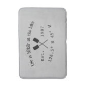 レイクハウスエッツ。年のカスタム座標追加n バスマット (正面縦)