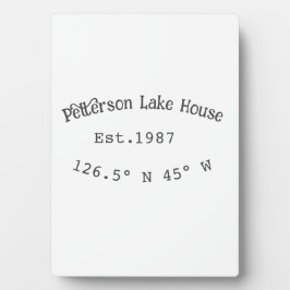 レイクハウスエッツ。年のカスタム座標追加n フォトプラーク