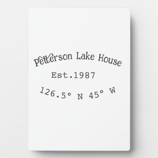 レイクハウスエッツ。年のカスタム座標追加n フォトプラーク (正面)