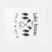 レイクハウスエッツ。年のカスタム座標追加n フリースブランケット (正面(横))