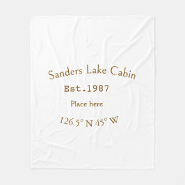 レイクハウスエッツ。年のカスタム座標追加n フリースブランケット