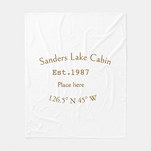 レイクハウスエッツ。年のカスタム座標追加n フリースブランケット (正面)