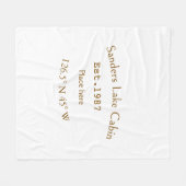 レイクハウスエッツ。年のカスタム座標追加n フリースブランケット (正面(横))