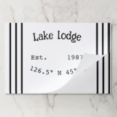 レイクハウスエッツ。年のカスタム座標追加n ペーパーパッド (折り畳み)