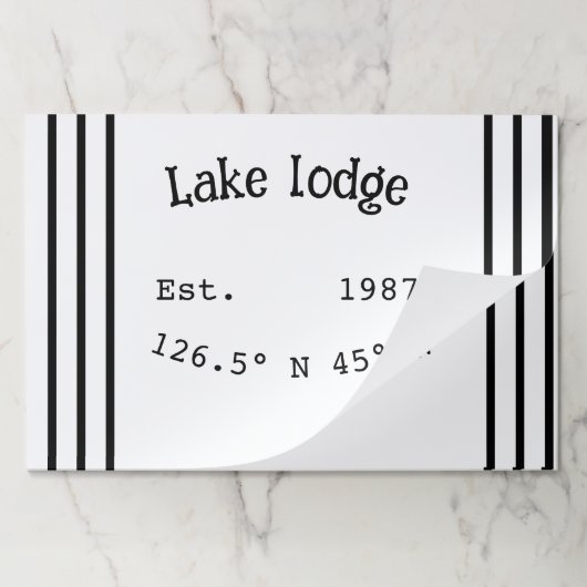 レイクハウスエッツ。年のカスタム座標追加n ペーパーパッド (折り畳み)