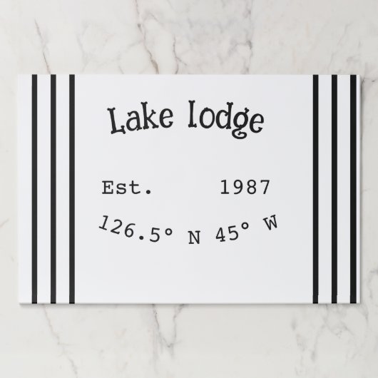 レイクハウスエッツ。年のカスタム座標追加n ペーパーパッド (正面)