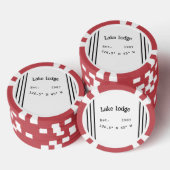 レイクハウスエッツ。年のカスタム座標追加n ポーカーチップ (積み重ね)