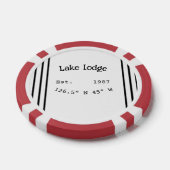 レイクハウスエッツ。年のカスタム座標追加n ポーカーチップ (シングル)