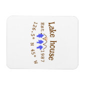 レイクハウスエッツ。年のカスタム座標追加n マグネット (横)