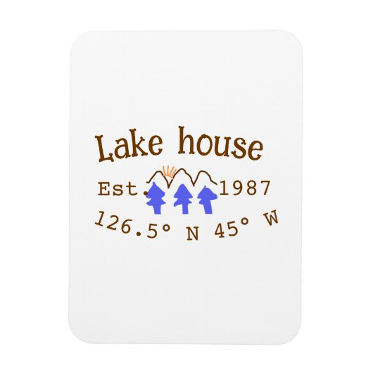 レイクハウスエッツ。年のカスタム座標追加n マグネット (縦)