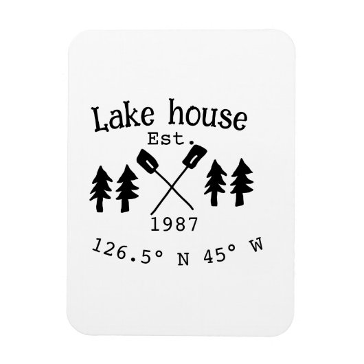 レイクハウスエッツ。年のカスタム座標追加n マグネット (縦)
