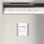 レイクハウスエッツ。年のカスタム座標追加n マグネット (インサイチュ (食洗機))